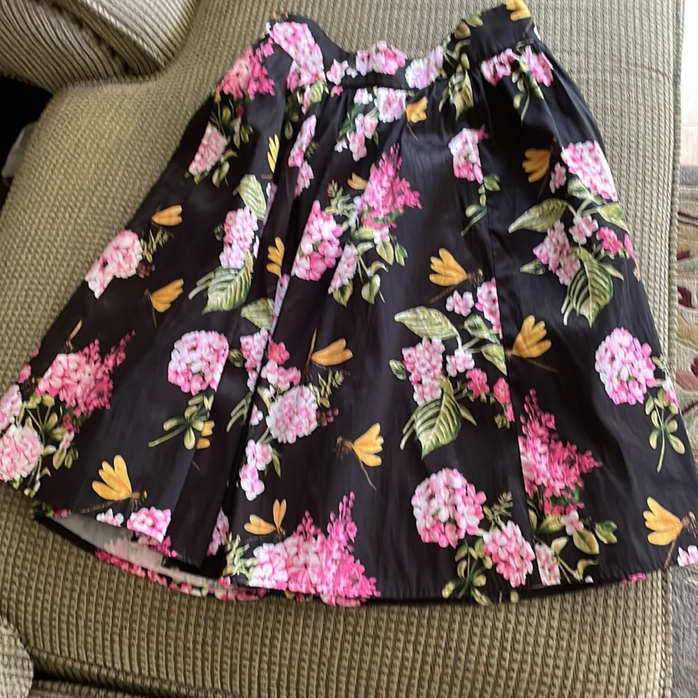 eShakti floral printed skirt (sz 8)